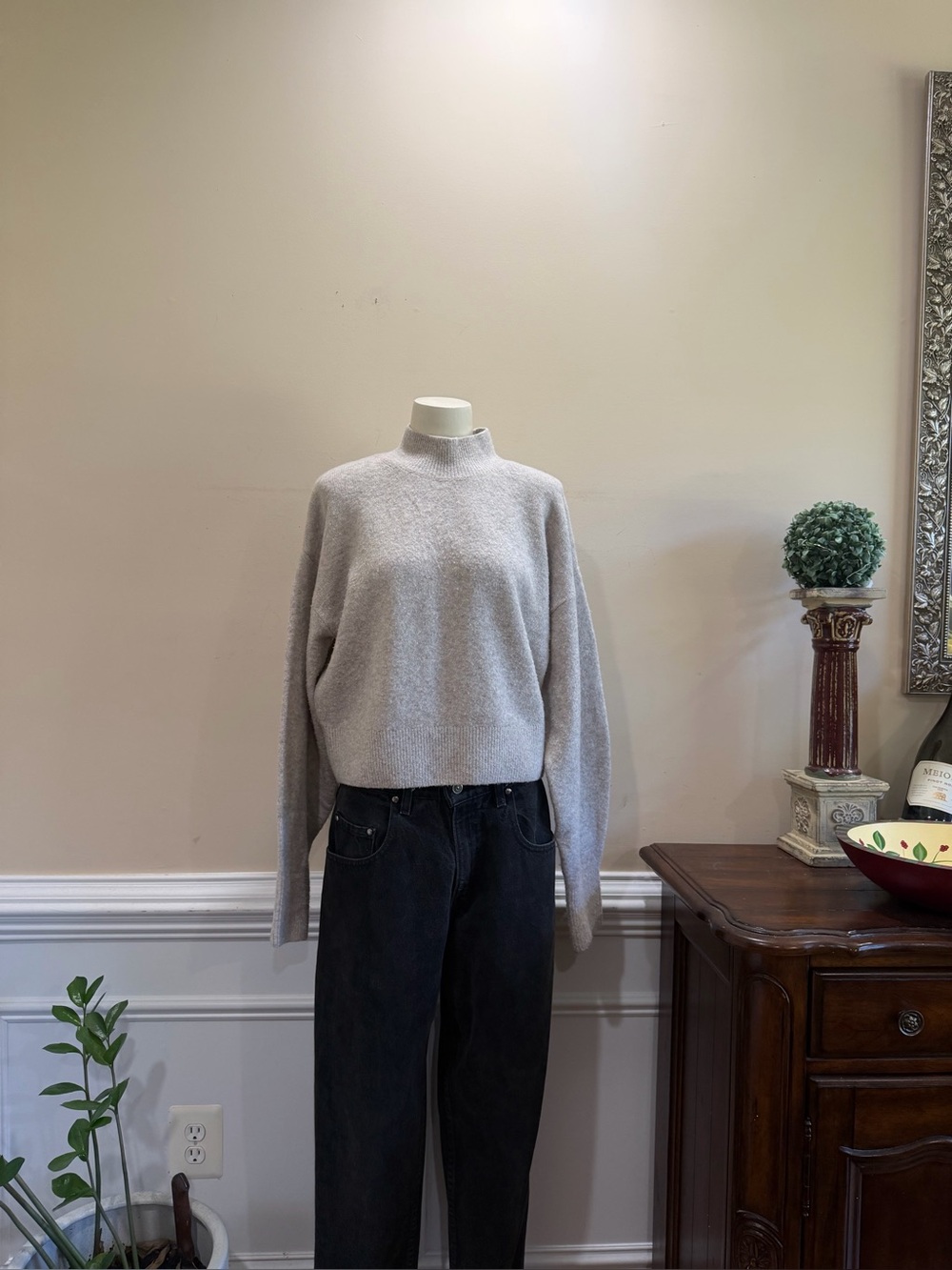 & other stories  Mock Neck Knit Sweater